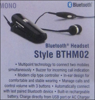 Style Bthm02 Bluetooth Headset