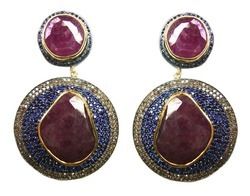 Designer Sapphire Earrings