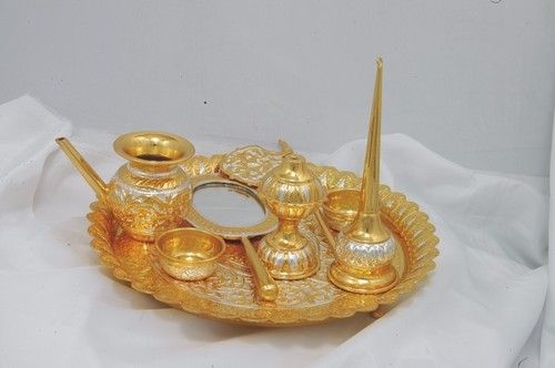 Embossed Pooja Set