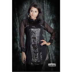 Black Party Wear Top