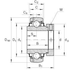 Ina Ge45-Krr-B Radial Insert Ball Bearings