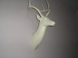 White Deer Head Large