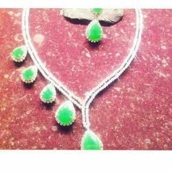 Diamond Fabricated Necklace Set