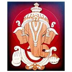 Designer Wooden Ganesha Wall Hanging