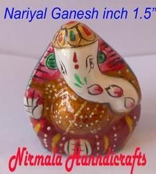 Meenakari Coconut Ganesha Statue