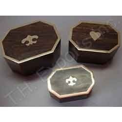 Hexagons Decorative Wooden Box