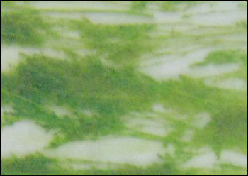 Green and White PVC Alabaster Sheets