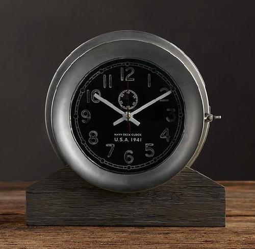 Navy Deck Clock