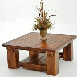 wooden coffee table