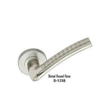 Dotted Round Rose Door Lock Handle