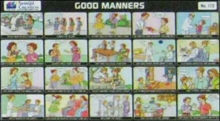 Good Manners Chart Printing Services By Shrijii Creation
