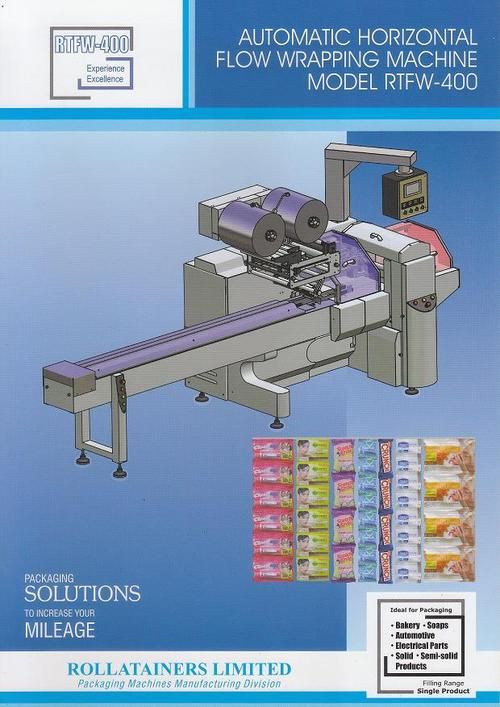 Automatic Horizontal Flow Wrapping Machine (Model Rtfw-400)