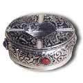 Attractive White Metal Ashtray