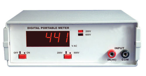 Digital Portable Meter - 3Â½ & 4Â½ Digit Bright Red Display, 40-400Hz Frequency Range, 0.4 Sec Sampling Time | Dielectric Strength AC 2 KV, Operating Temp 0Â°-50Â°C