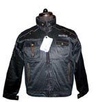 Men Black Leather Jacket - Genuine Leather, Multiple Sizes Available, Classic Black Design