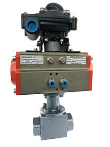 High Pressure Ball Valve With Pneumatic Actuator