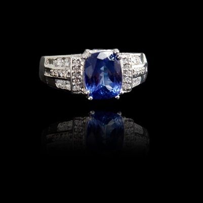 Timeless Diamond And Sapphire Ring