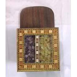 Wooden Gemstone Mobile Stand