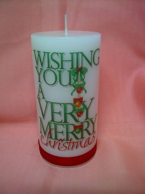 Christmas Santa Candle