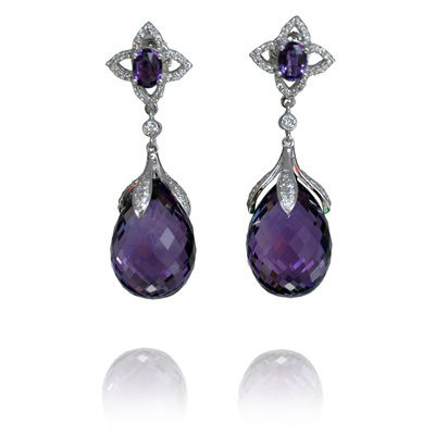 Royal Treasure Amethyst Earrings