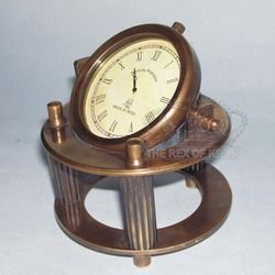 Antique Brass Desk Clocks