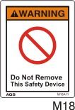 Do Not Remove Safety Decals