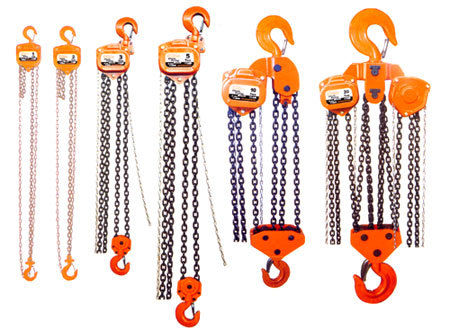 Manual Chain Hoist - Heavy Duty Stamped Steel, Efficient Gear Reductions & Safety Clutch