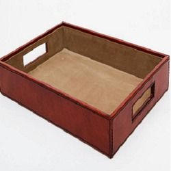 Durable Leather Office Trays