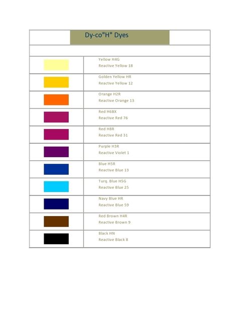 Reactive "H" Dyes