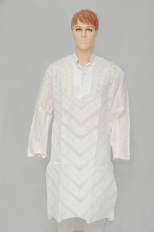 Elegant Gents White Kurta