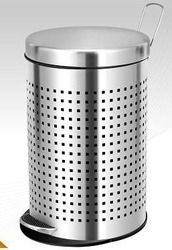 Square Perforated Peddle Bin