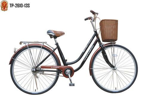 26"x1-3/8 Steel Frame Basket Phoenix Bicycle For Women