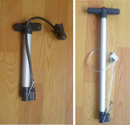 Bicycle Pump - Steel Barrel, 30-35mm Diameter, 320-680mm Length | Multi-Functional Nozzle, Removable Handle, Durable Air Belt