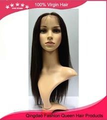 Straight Brazilian Human Hair Full Lace Wig