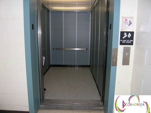 Freight Cum Goods Elevator - Power Coated & Stainless Steel Finish, Large Door Openings & Smooth Operation