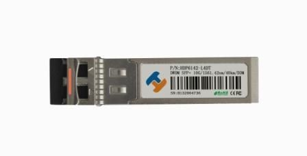  Red Dwdm Sfp+ 10Gbps 40Km/80Km डुप्लेक्स एलसी ऑप्टिकल ट्रांसीवर 