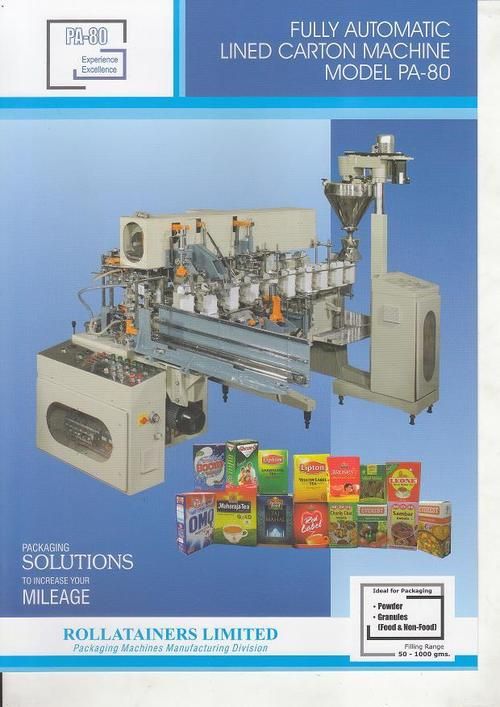 Fully Automatic Lined Carton Machine (Pa-80)