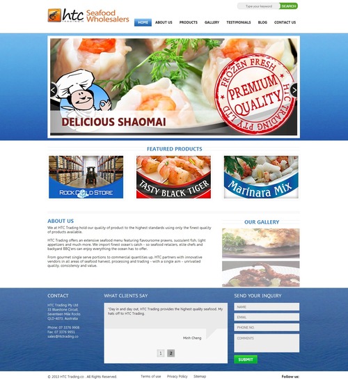 Seafood Products Development Service Application: Food