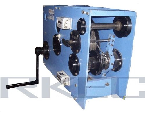 White And Blue Clutch Operated Winch Machine 