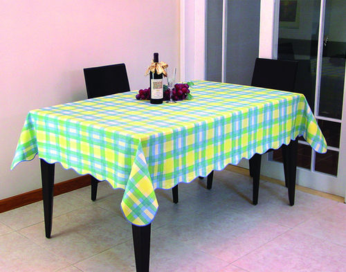 Rectangle PVC Table Cover with Sample Checked Patterns