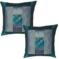 Silk Embroidered Cushion Covers