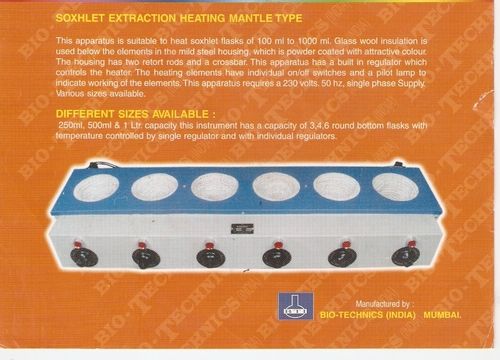 BTI-41 Soxhlet Extraction Heating Mantle Type
