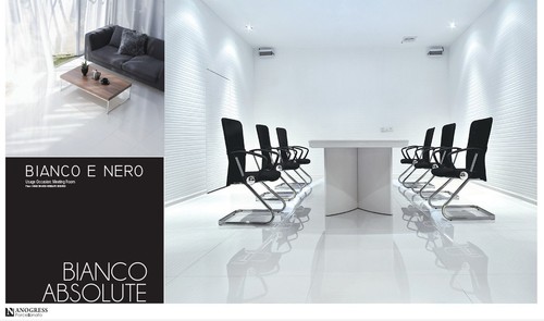 सुरुचिपूर्ण और सरल बियांको फ्लोर टाइल