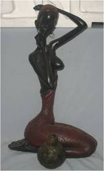 Resin African Lady Sculpture (RALS-04)