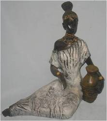 Resin African Lady Sculpture (RALS-05)