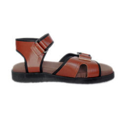 Durable Leather Slip On Sandal