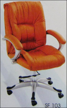 Executive Chairs (Sf103) - Leather Material, Modern Design, Available in Brown, Black, Red, Grey | High-Density Foam Cushioning, Adjustable Height, Lumbar Support, Swivel Base, Elegant Soft Leather Upholstery