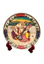 Ganesha Painting Marble Plate