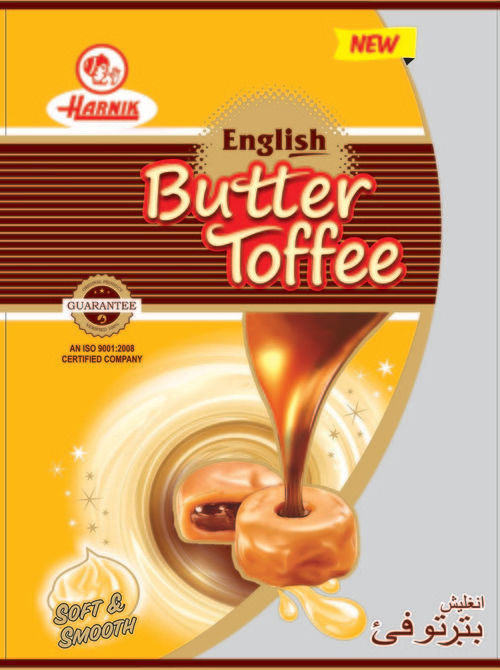 Butter Toffee - Soft Cream Flavor, Sweet Brown Ball Shape | 150 Pieces Bag X 15 Bags Per Carton