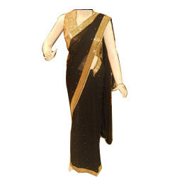 Black Designer Saree